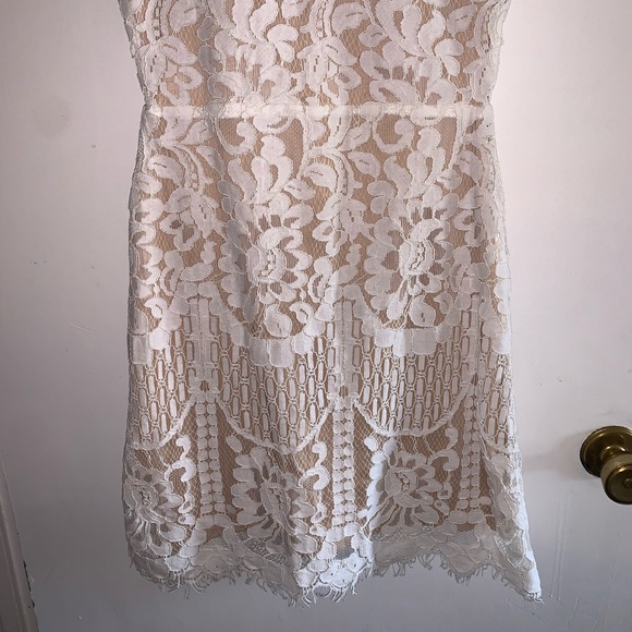 Lulu’s White Lace Dress - Picture 3 of 8